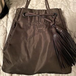 Vintage Nylon PRADA fringe mini bag